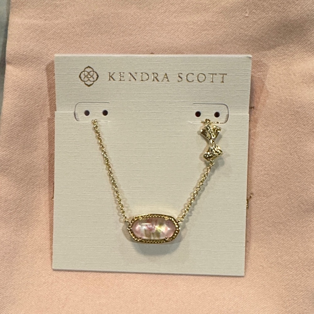 Kendra Scott Gold Elisa Necklace with Marie Stone